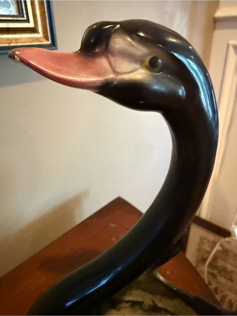 Vintage Maddox California Black Swan Ceramic Planter 1950s - Picture 6 of 9